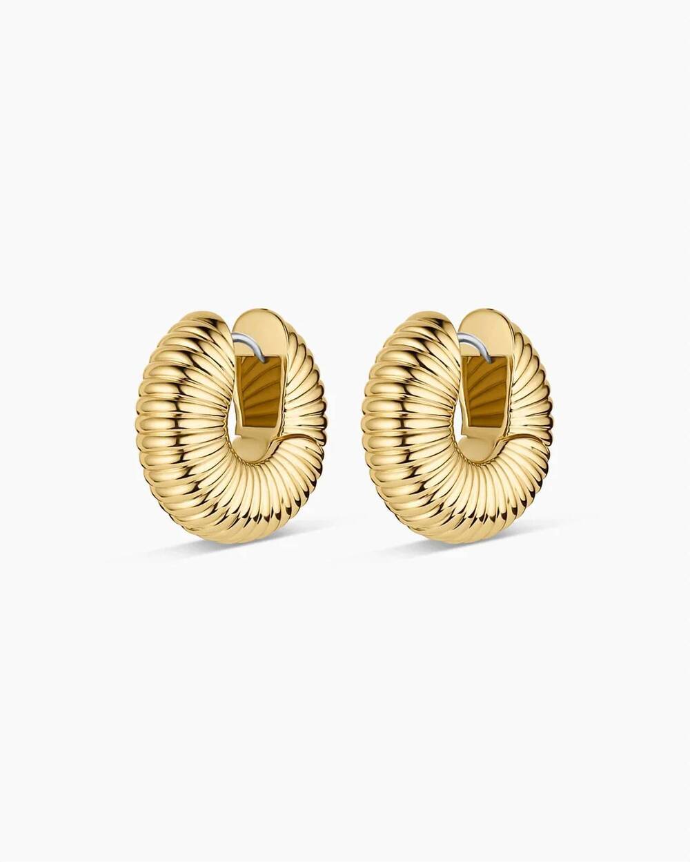 NEW GORJANA women's cress huggies in gold